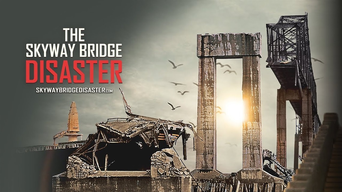 skyway bridge broken apart on movie poster