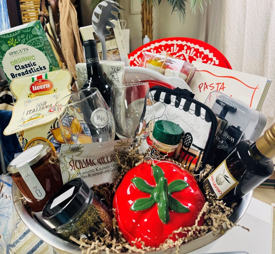 basket full of items 