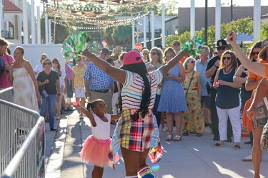 people dancing at event