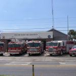 Fire Station with apparatus outside