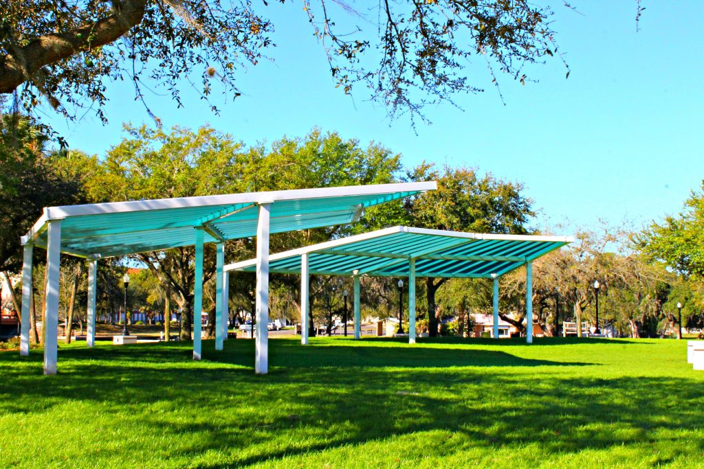Sims Park shade structures