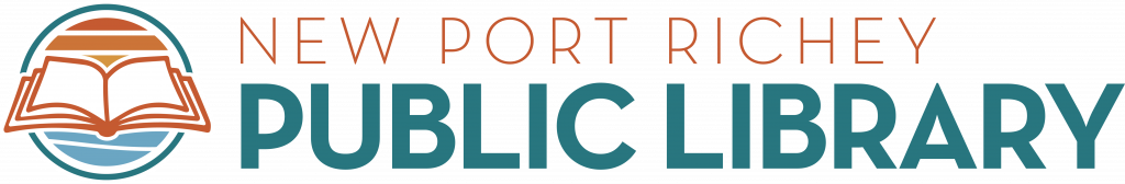 New Port Richey Public Library logo, updated in July 2020